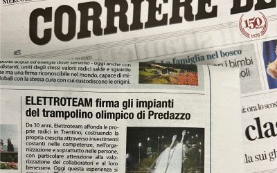 ElettroTeam firma gli impianti del trampolino olimpico di Predazzo